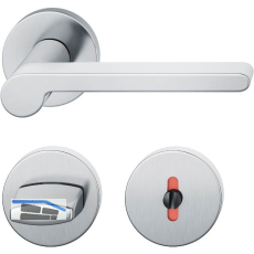 FSB Dr�ckergarnitur 12 1021 ASL auf Rosette WC DIN, Edelstahl matt