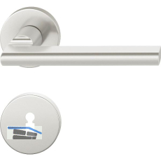 FSB Dr�ckergarnitur 12 1035 ASL auf Rosette BB, silber eloxiert