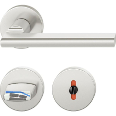 FSB Dr�ckergarnitur 12 1035 ASL auf Rosette WC DIN, silber eloxiert