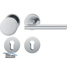 FSB Wechselgarnitur 12 1035 ASL auf Rosette PZ, Knopf fest, Edelstahl matt