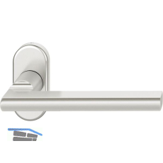 FSB Rahment�rdr�cker 09 1035 Hochhaltefeder B ovale Rosette Aluminium silber