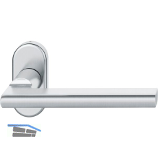 FSB Rahment�rdr�cker 09 1035 Hochhaltefeder B ovale Rosette Edelstahl matt