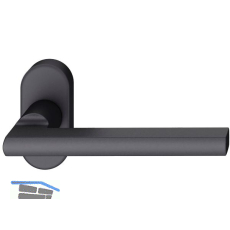 FSB Rahment�rdr�cker 09 1035 Hochhaltefeder B ovale Rosette Aluminium schwarz