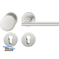 FSB Feuerschutz Wechselgarnitur 76 1035 AGL �NORM PZ, links, silber eloxiert