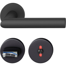 FSB Dr�ckergarnitur 12 1076 ASL auf Rosette WC, schwarz matt
