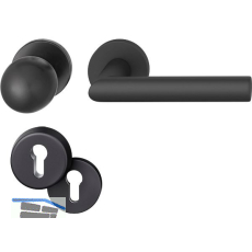 FSB Haust�rwechselgarnitur 12 1076, Aluminium schwarz matt
