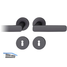 FSB Dr�ckergarnitur 12 1289 ASL auf Rosette BB, schwarz matt