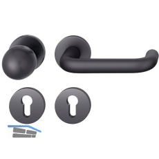 FSB Feuerschutz Wechselgarnitur 79 1070 AGL �NORM PZ, rechts, schwarz matt