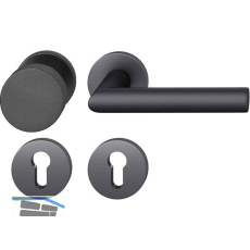 FSB Feuerschutz Wechselgarnitur 76 1076 AGL �NORM PZ, rechts, schwarz matt