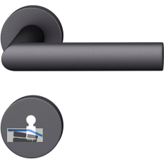 FSB Dr�ckergarnitur 12 1108 ASL auf Rosette BB, Aluminium schwarz matt