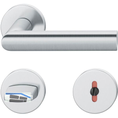 FSB Dr�ckergarnitur 12 1108 ASL auf Rosette WC DIN, Edelstahl matt