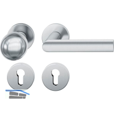 FSB Wechselgarnitur 12 1108 ASL auf Rosette PZ, Knopf drehbar, Edelstahl matt