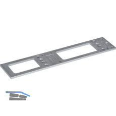 GEZE Montageplatte f�r TS 4000/5000, Edelstahl-Effekt