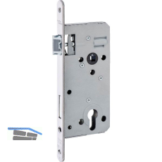 DORMAKABA Einstemmschloss 127WZ PZW, Fl�sterfalle,DM51,Nuss 9mm,rund,Edelstahl