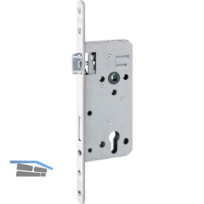 DORMAKABA Einstemmschloss 127WZ PZW, Fl�sterfalle, DM 61, rund, Edelstahl