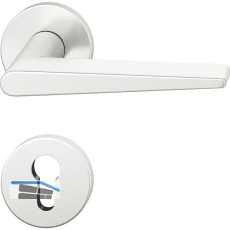 FSB Dr�ckergarnitur 12 1005 ASL auf Rosette PZ, Aluminium silber eloxiert