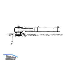 GEZE Drehlager TS 500/550 flachkonisch, Stahl verzinkt