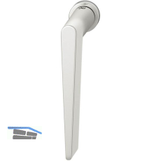 FSB Fenster-Steckgriff 34 1005 minimalistisch, Aluminium silber eloxiert