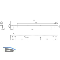 DORMAKABA Sturzfutterwinkel G-EMF XEA, silber
