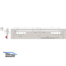 DORMAKABA Gleitschiene GSR-EMR1 G VL XEA, silber