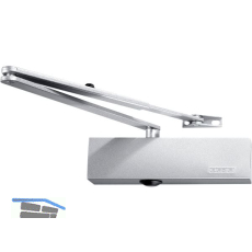 GEZE T�rschlie�er TS 2000 NV, EN 2-4, Gest�nge ohne Feststellung, silber