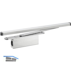 T�rd�mpfung ActiveStop integriert, Fl�gelbreite 1100 mm, universal, silber