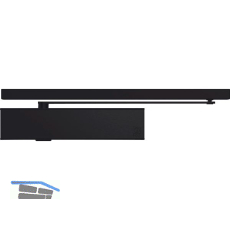 ECO T�rschlie�er TS 61 GSB, EN 3-6, 1-flg. Gleitschiene, schwarz RAL 9005