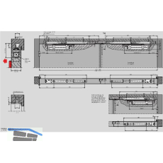 DORMAKABA Gleitschiene G 96 GSR-EMF K8/K12