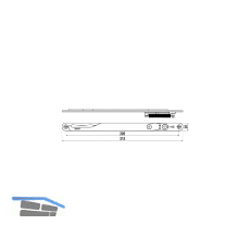 IMH-ABS Mitnehmerhaken GF UNI 20 V Gr.2, 315 x 20 mm,schwarz verzinkt,DIN rechts