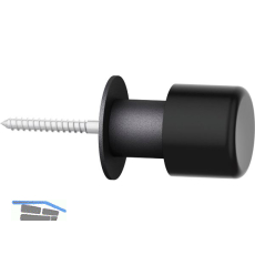 FSB Wandt�rpuffer 38 3880 L�nge 60 mm, Aluminium schwarz matt