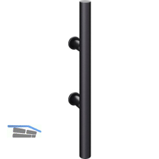 FSB T�rgriff 66 6681 L�nge 400 mm, Aluminium schwarz matt