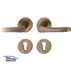 FSB Dr�ckergarnitur 12 1106 ASL auf Rosette PZ, Bronze dunkel patiniert