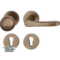 FSB Wechselgarnitur 12 1106 ASL auf Rosette PZ, Bronze dunkel patiniert