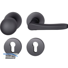 FSB Wechselgarnitur 12 1106 ASL auf Rosette, Aluminium schwarz matt