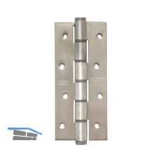 Pendelt�rband einseitig wirkend, Rollen � 18 mm, H�he 180 mm, eckig, Edelstahl