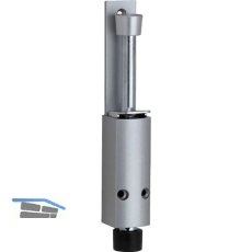 T�rfeststeller 1222 Hub 60 mm, 35 x 225 mm, Aluminium silber lackiert