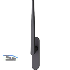 FSB Hebeschiebet�rgriff 34 1005, Aluminium schwarz matt
