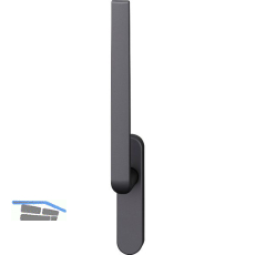 FSB Hebeschiebet�rgriff 34 1267, Aluminium schwarz matt