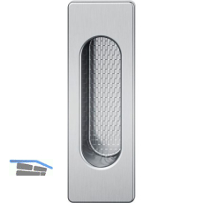 FSB Schiebet�rmuschel 42 4217 eckig, Edelstahl matt