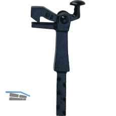 Torhalter 1301 Gr. 1, L�nge sichtbar 105mm,Bodenmontage,Temperguss schwarz lack.