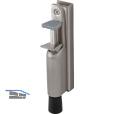 T�rfeststeller 1132 f�r Glast�ren, Hub 30 mm, 210 x 36 mm, Edelstahl matt