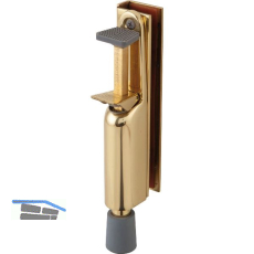 T�rfeststeller 1134 f�r Glast�ren, Hub 50 mm, 210 x 36 mm, Messing poliert