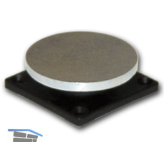 Haftmagnet-Gegenplatte, Gr. 06, beweglich, Platte 75 x 75 mm, Stahl verzinkt