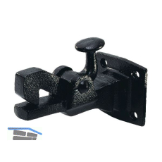 Torhalter 1308 mit Fanghaken f�r Wandmontage, Temperguss schwarz lackiert