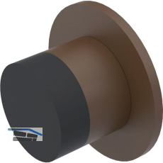KWS Wandt�rpuffer 2007 � 50 mm, Aluminium dunkelbraun eloxiert