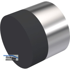 KWS Wandt�rpuffer 2008 � 30 mm, Edelstahl matt