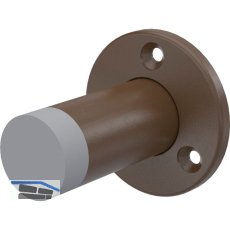 KWS Wandt�rpuffer 2010 � 55 mm, H�he 80 mm, Stahl dunkelbraun lackiert