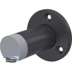 KWS Wandt�rpuffer 2011 � 55 mm, H�he 100 mm, Stahl schwarz lackiert