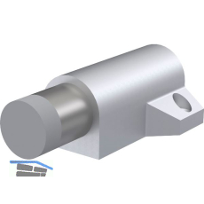 KWS Bodent�rpuffer 2014 gefederter Anschlagpuffer, Alu silber eloxiert