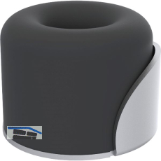 KWS Bodent�rpuffer 2015 � 40 mm, Stahl silber lackiert